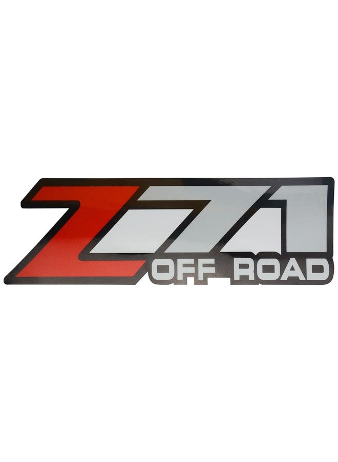 Aimoll قطعتان من ملصقات Z71 للطرق الوعرة، بديل لشعار سيارة سيلفرادو Z71 موديلات 2001-2006، جانب السرير 1500 2500 HD (فضي أحمر) - Image 4